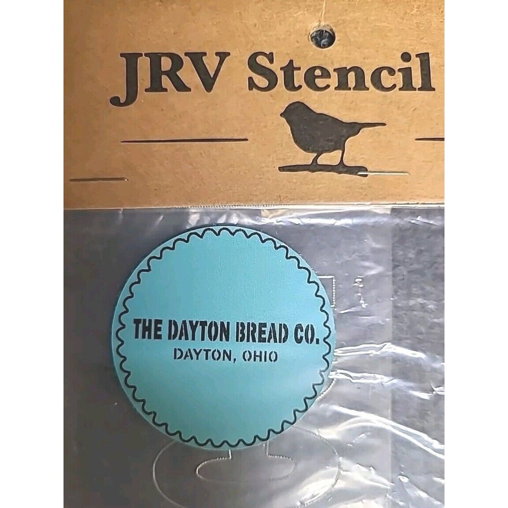 NEW JRV  15mil Reusable "The Dayton Bread Co." Stencil 16.75x5.5